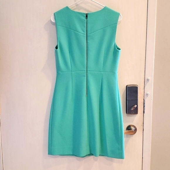Diane von Furstenberg Seafoam Aqua A-Line Sheath Dress 8 - Picture 6 of 9